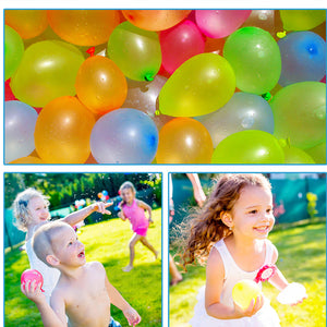 Ecobloom Mart 111Pcs Reusable Water Balloons – Fun Outdoor Toys for Kids & Adults