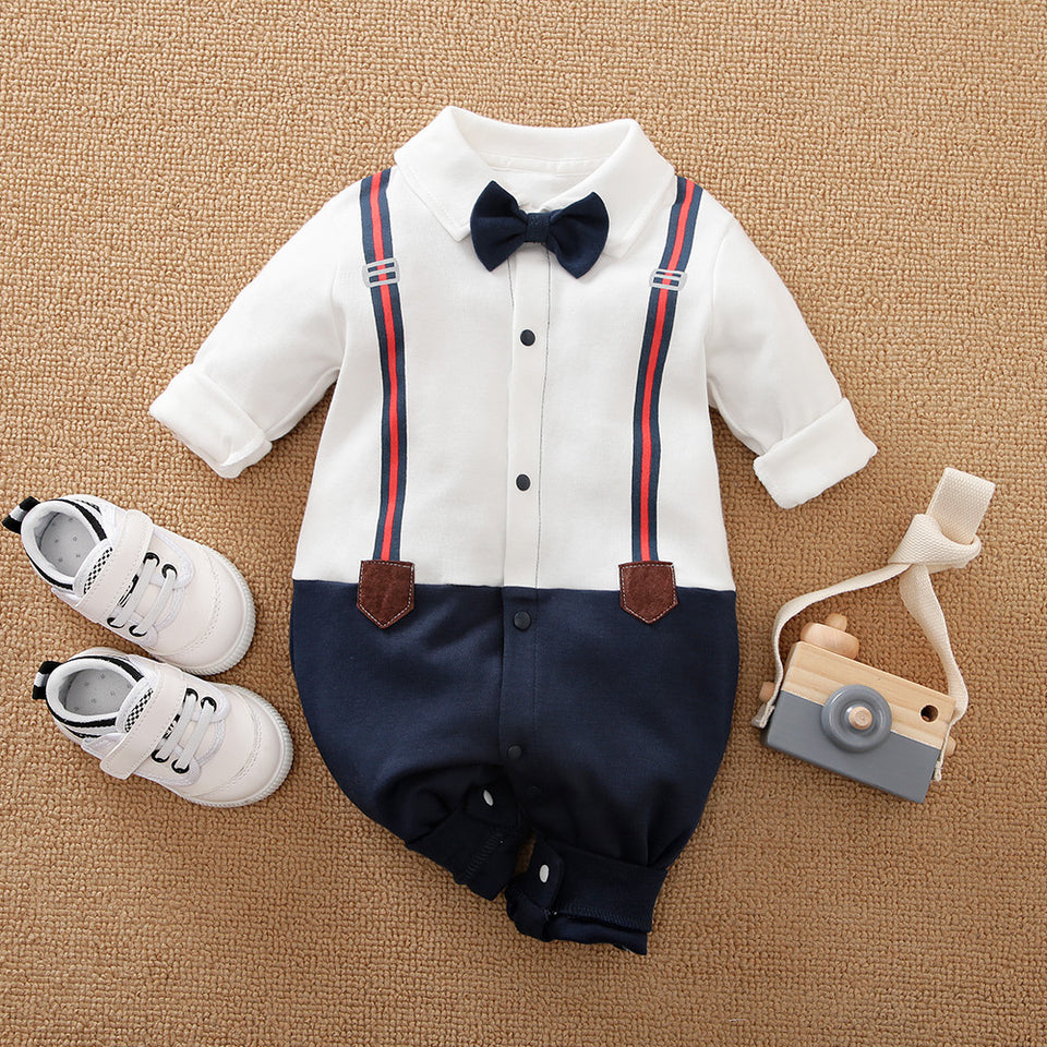 Ecobloom Mart Baby Gentleman Romper Baby Boy Formal Outfit