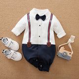 Ecobloom Mart Baby Gentleman Romper Baby Boy Formal Outfit
