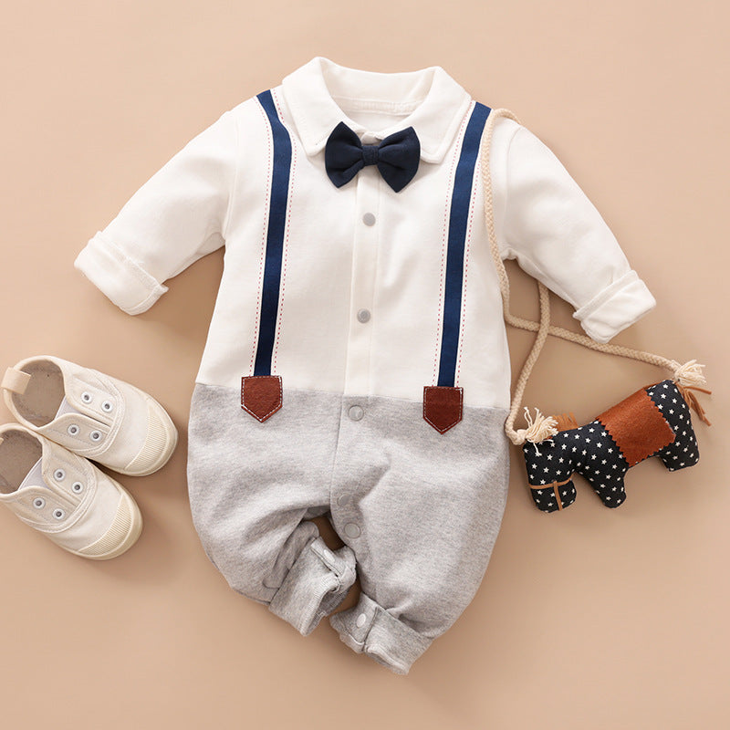 Ecobloom Mart Baby Gentleman Romper Baby Boy Formal Outfit