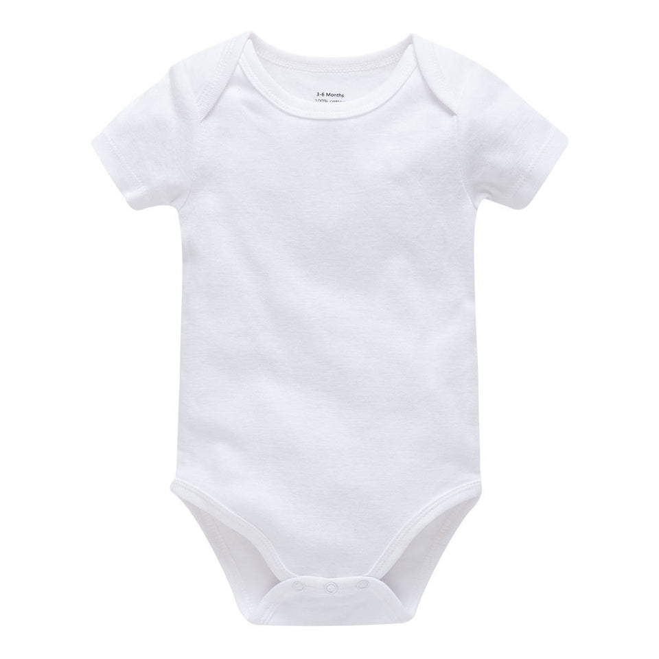 Ecobloom Mart Plain Cotton Short Sleeve Newborn Clothes