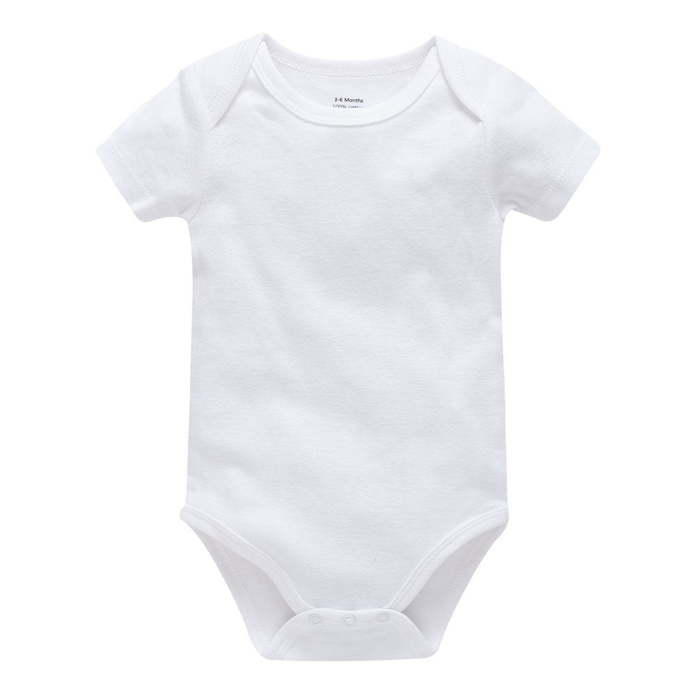Ecobloom Mart Plain Cotton Short Sleeve Newborn Clothes