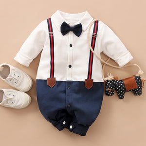 Ecobloom Mart Baby Gentleman Romper Baby Boy Formal Outfit