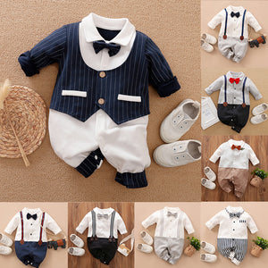 Ecobloom Mart Baby Gentleman Romper Baby Boy Formal Outfit