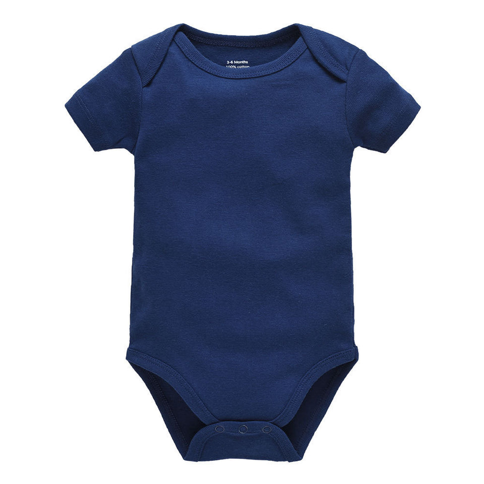 Ecobloom Mart Plain Cotton Short Sleeve Newborn Clothes