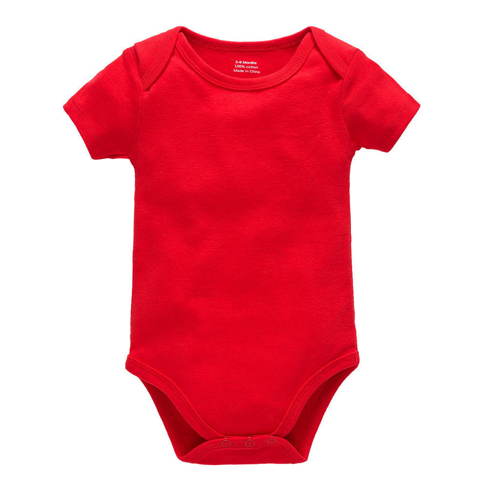 Ecobloom Mart Plain Cotton Short Sleeve Newborn Clothes