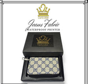 Men’s Jeans Printed Zipper Wallet