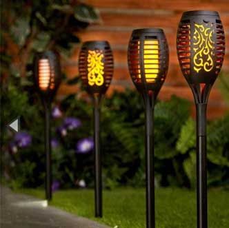 Solar Torch Lights With Flame Effects