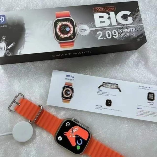 T900 Ultra Smart Watch – 2.09 Infinite Display – 49mm Dial Size – Built-in Games – Bluetooth Calling(random Color).